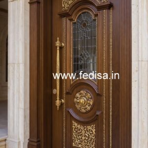 Home Entry Wooden Door Sunmica Door Design No-6183
