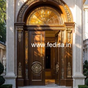 Antique Door Style Aluminum Door Design No-6204