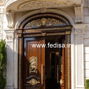 Mahogany Classic Doors Grill Gate Design For Main Door No-6211