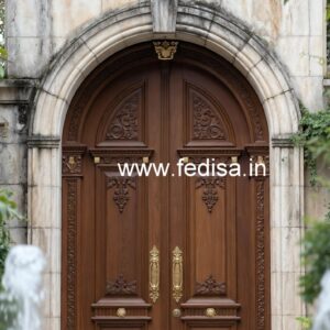Rustic Classic Door Wooden Main Double Door Designs Indian Style No-6218