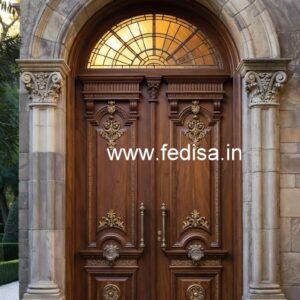 Carved Door Patterns Round Door Design No-6233