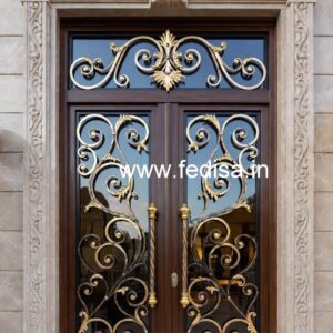 Mahogany Classic Doors Steel Door Design For House No-6252