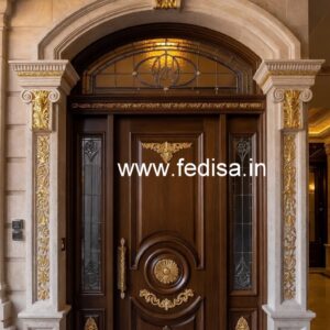Elegant Double Door Classic Entry Design Hidden Door Design No-6273