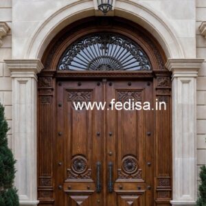 Vintage Wooden Door Mirror Door Design No-6283