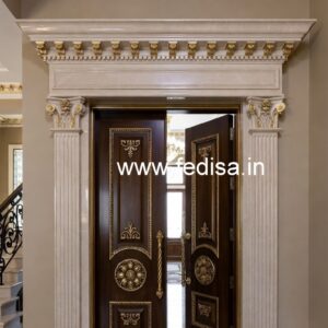Decorative Wooden Doors Sliding Grill Gate Design No-6316