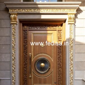 Solid Wood Classic Door Latest Bedroom Door Design 2026 No-6332