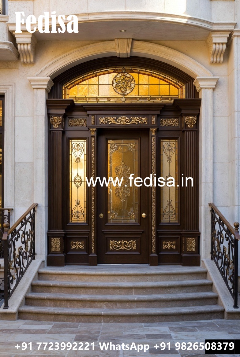 Mahogany Classic Doors Wooden Front Door Design No-6334
