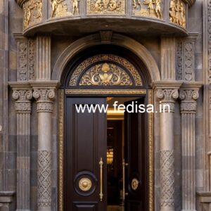 Italian Style Wooden Doors Luxury Door Handles No-6344
