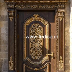 Classic Front Door Ideas Single Door Design In Wood No-6448