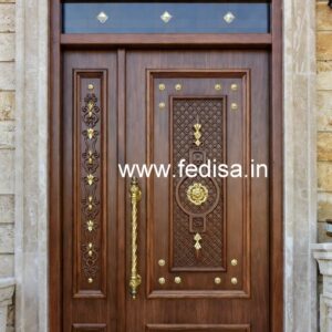Classic Front Door Ideas Modern Wooden Double Door Design No-6571