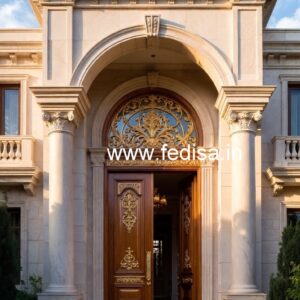 Wooden Carved Door Design Main Door Arch Design No-6574