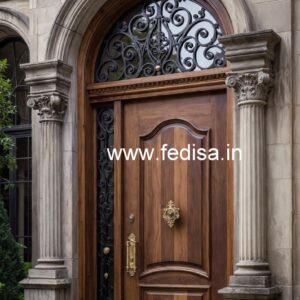 Italian Style Wooden Doors Simple Front Door Design No-6631