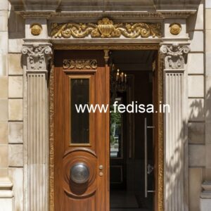 Front Entrance Classic Door Main Gate Design 2026 Wooden No-6633
