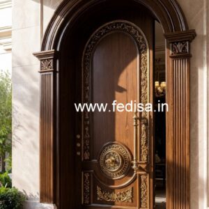 Carved Door Patterns Front Door Arch Design No-6643