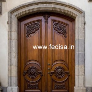 Double Door Classic Style Best Wooden Door Design No-6646