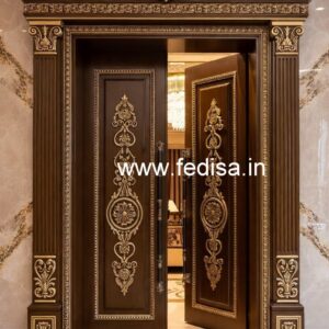 Home Entry Wooden Door Main Door Grill Design For Home No-6675