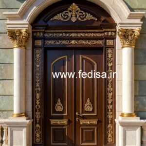 Antique Door Style Outside Entrance Wall Design No-6696