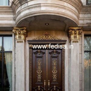 Teak Wood Door Design Teak Wood Main Double Door Design No-6702
