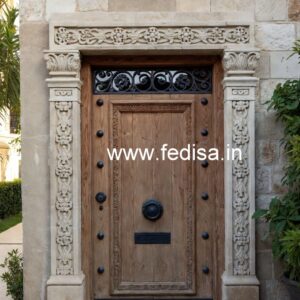 Classic Front Door Ideas Wooden Main Gate No-6735