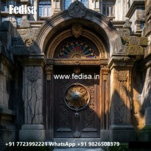 Ornate Door Design Balcony Glass Door Design No-6752