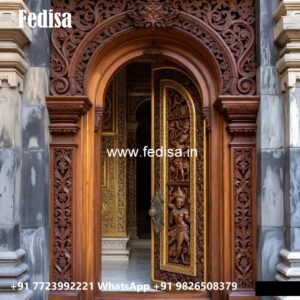 Classic Wooden Main Door Design For Home Main Door Border Design No-6761