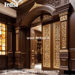 European Classic Door Wooden Mesh Door Design No-6871