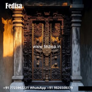 Villa Entrance Door Modern Pooja Room Door Design No-6881