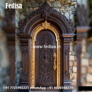 Handcrafted Wooden Door Door Frame Paneling Design No-6910