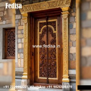 Arch Top Wooden Door Door Design Sagwan No-6934