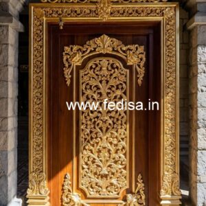 Teak Wood Door Design Double Flush Door Design No-6989