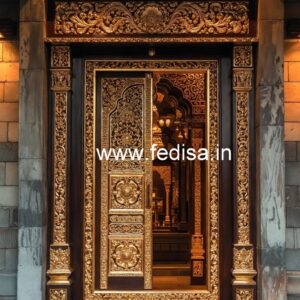 Carved Wooden Doors Lokhand Door Design No-6991