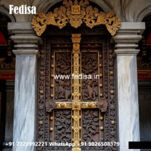 Rustic Classic Door Corner Door Design No-7038