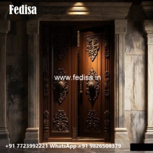 Hardwood Traditional Doors Main Door Paneling No-7075