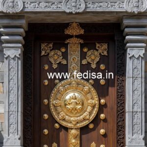 Traditional Carved Wooden Front Door Ideas Wooden Folding Door Design No-7090