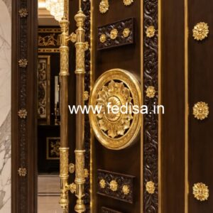 Vintage Wooden Door Designs For Houses Double Leaf Door Design No-7092