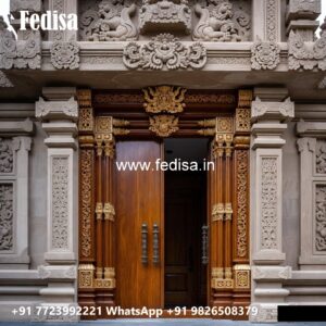 Solid Wood Classic Door Door Cover Design No-7111