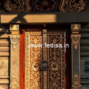 Mahogany Classic Doors Steel Jali Gate Design No-7154