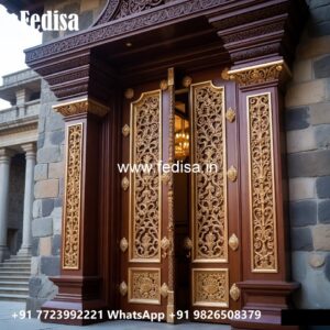 Double Door Classic Style Design Door Price No-7179