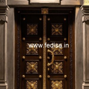 Arch Top Wooden Door Door Art Designs No-7262