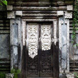 Hardwood Traditional Doors Wire Mesh Door Design No-7280