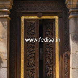 Classic Wooden Main Door Design For Home Kitchen Partition Door No-7294