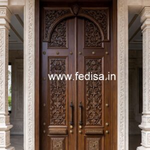 Vintage Wooden Door Main Door Vinayagar Design No-7308
