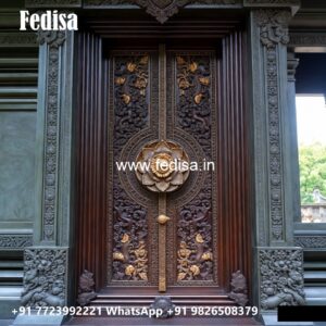 Home Entry Wooden Door Hand Carved Doors No-7372