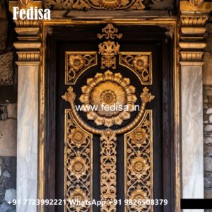 Elegant Double Door Classic Entry Design Pvc Door Design Catalog No-7380