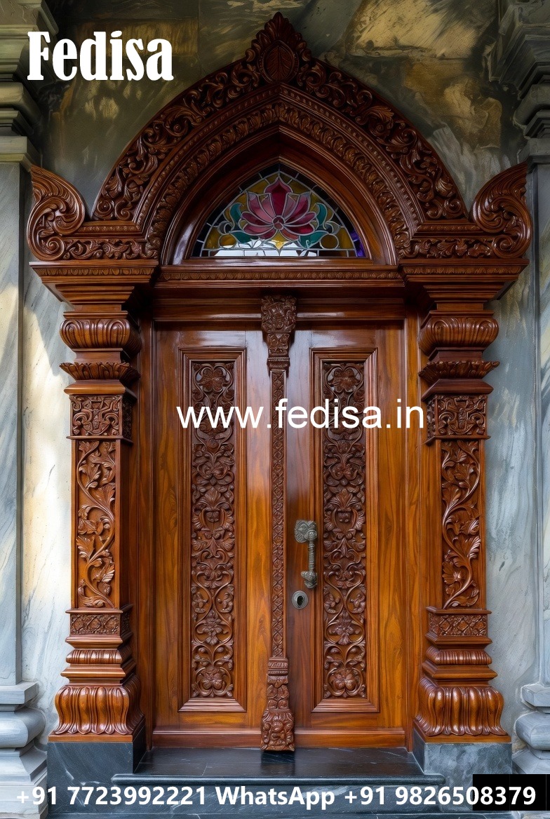 Front Entrance Classic Door Modern Wooden Door Design For Home No-7412
