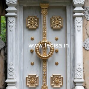 Home Entry Wooden Door Teak Wood Single Door Design No-7413