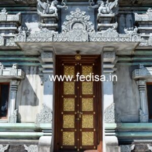 Elegant Double Door Classic Entry Design Brass Design For Main Door No-7421