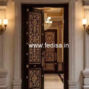Antique Door Style Wooden Main Double Door Design No-7434