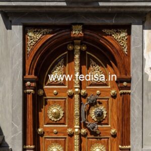 French Classic Doors Arch Glass Door Design No-7450