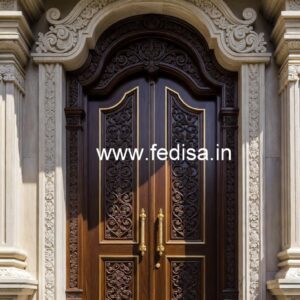 Arch Top Wooden Door Main Entrance Wooden Door Design No-7467